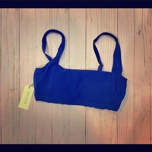 Sea Level Riviera Rib Square Neck Bikini Top NWT